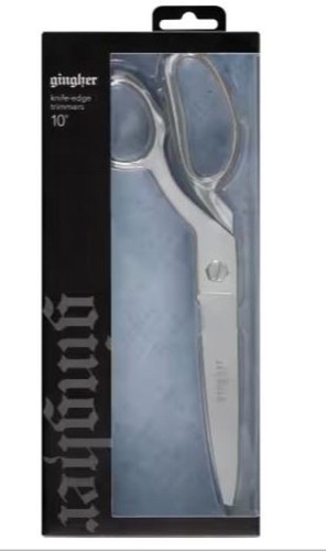 Gingher 10in knife - 10in, bent