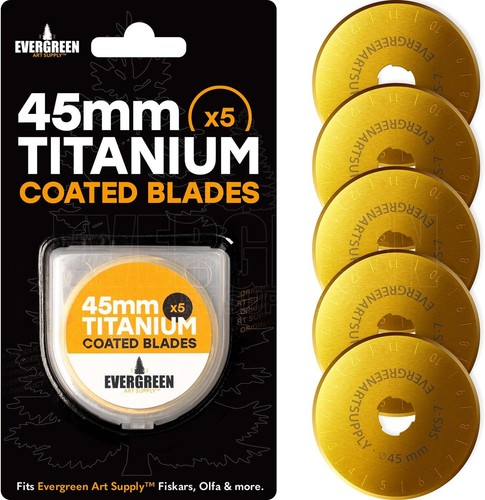 Titanium coated 45mm rotary - titanium,